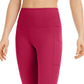 ID Ideology Women's Compression High Rise Side Pocket Cropped Leggings Pink Size X-Small