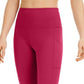 ID Ideology Women's Compression High Rise Side Pocket Cropped Leggings Pink Size Medium
