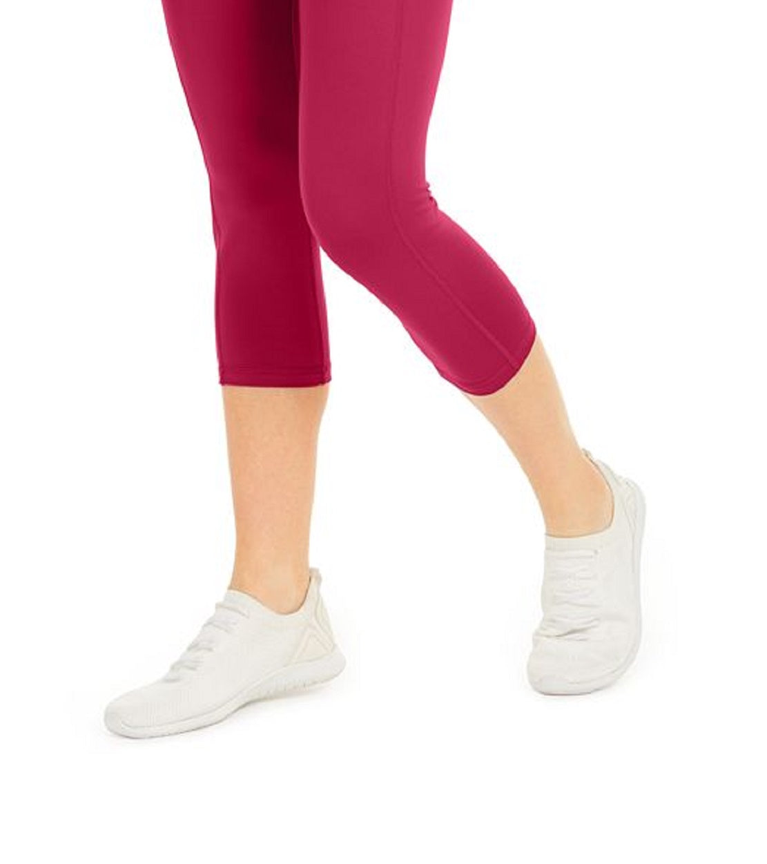 ID Ideology Women's Compression High Rise Side Pocket Cropped Leggings Pink Size Medium