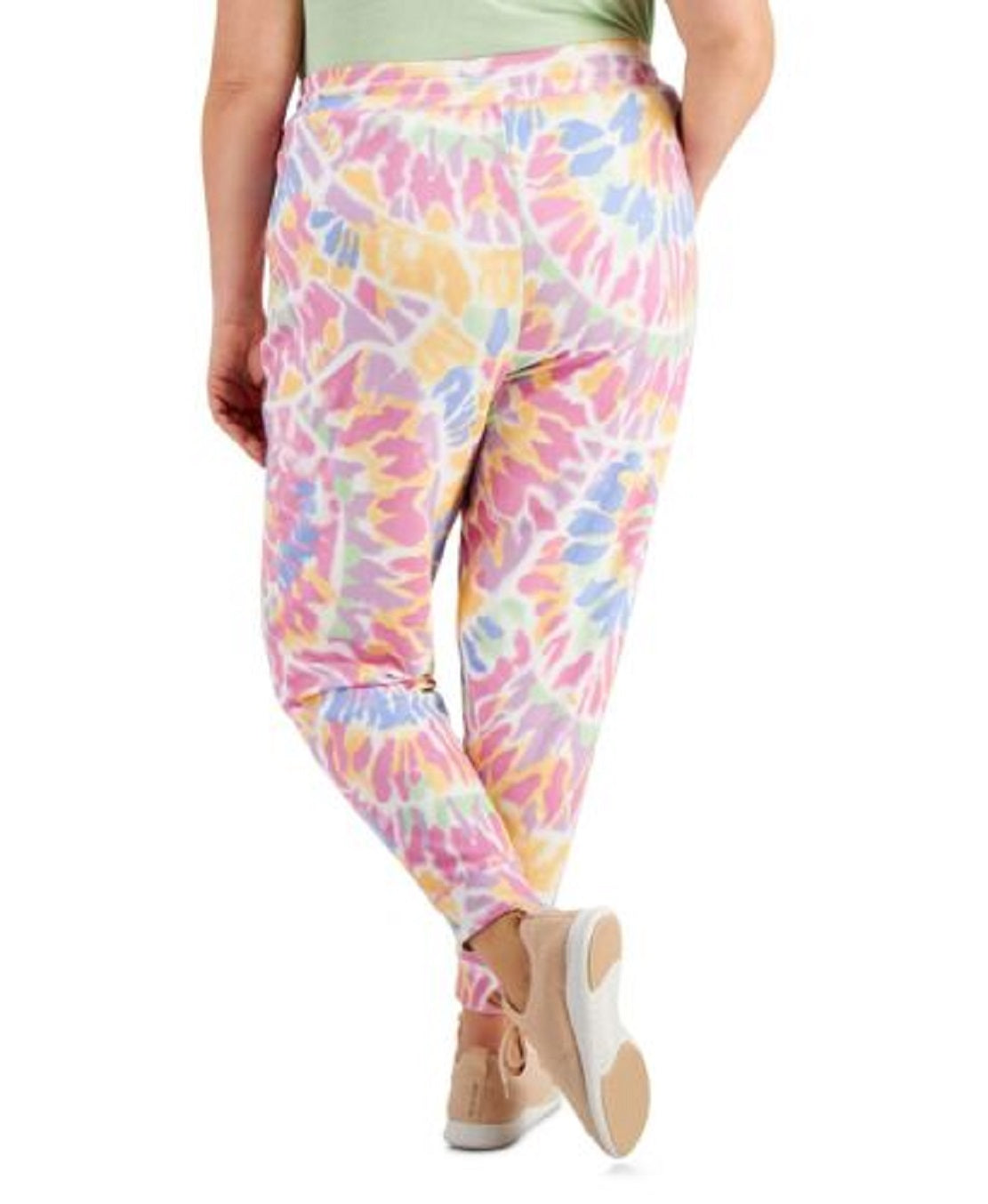 Ideology Women's Twisted Colors Leggings White Size 4X