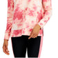 ID Ideology Women's Shades Tie Dyed Top Pink Size Large
