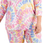 ID Ideology Women's Twisted Colors Long Sleeve Top White Size 3X