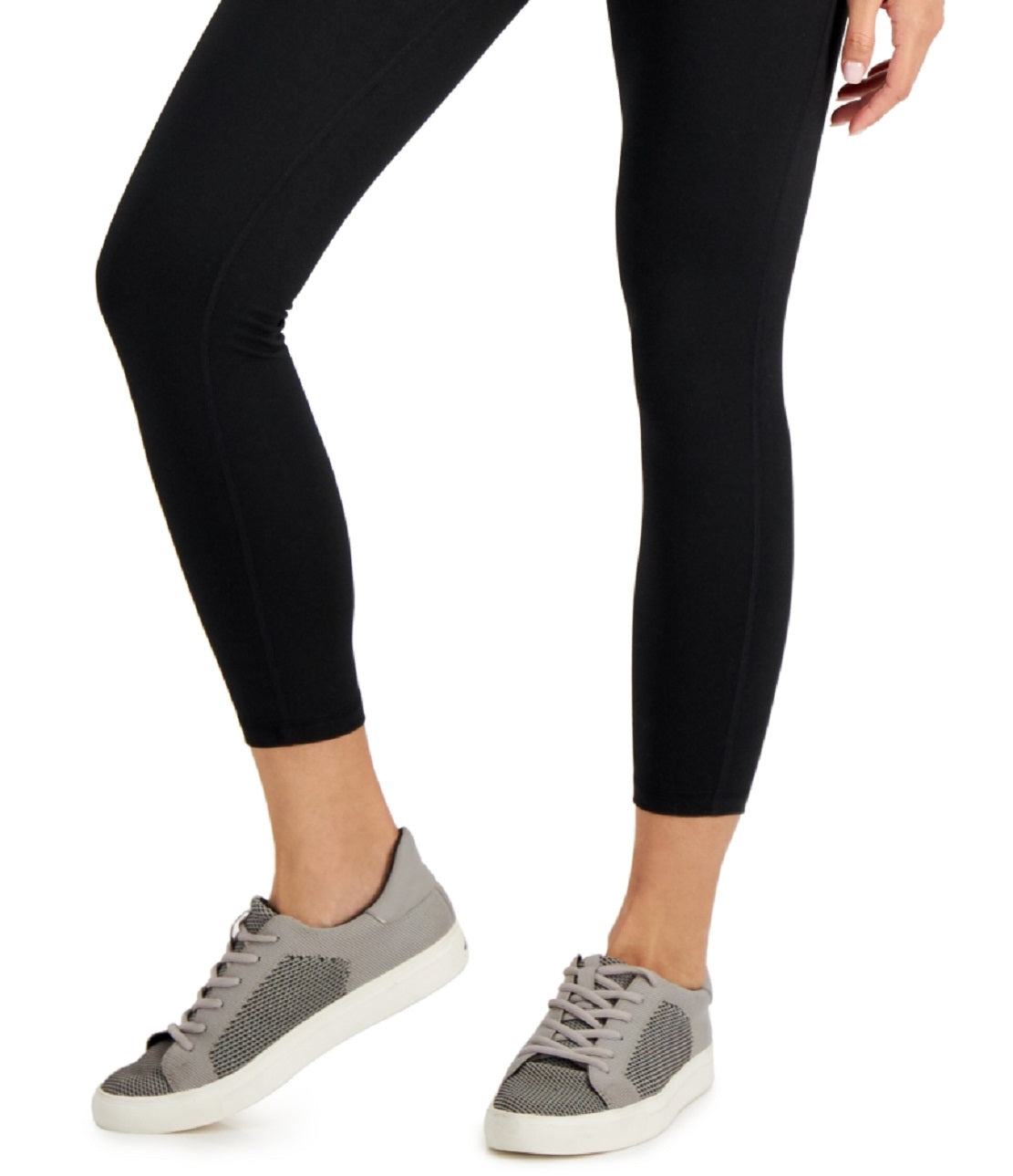 ID Ideology Women's Essentials Sweat Set 7/8 Length Leggings Black Size Large