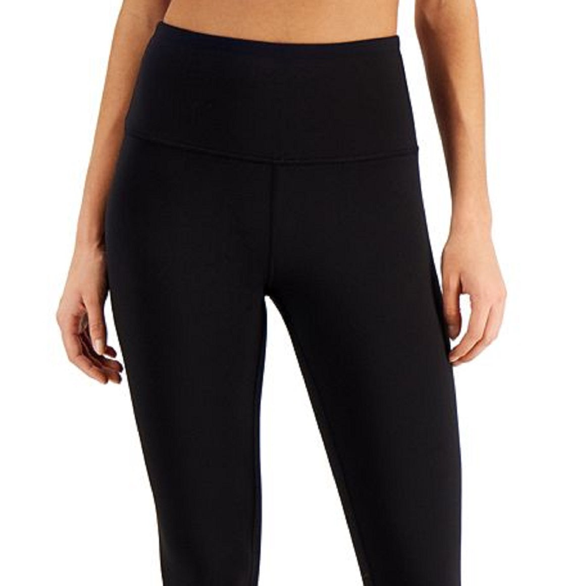 ID Ideology Women's Compression Back Zip 7/8 Leggings Black Size X-Small