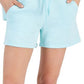 ID Ideology Women's Drawstring Fleece Shorts Blue Size X-Large