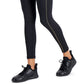 ID Ideology Women's Contrast Trim 7/8 Leggings Black Size X-Large