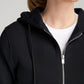 Ideology Women's Zip Front Fleece Hoodie Black Size Small