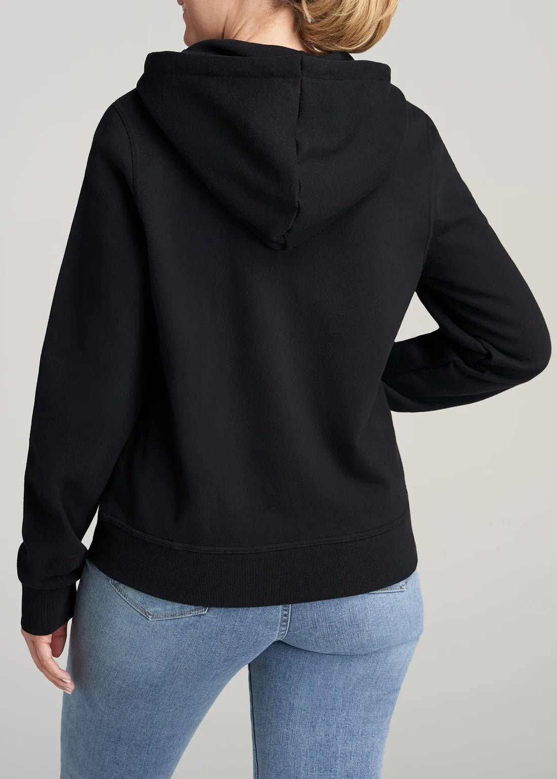 Ideology Women's Zip Front Fleece Hoodie Black Size Small
