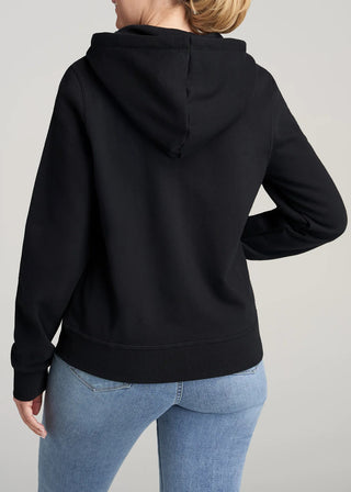 Ideology Women's Zip Front Fleece Hoodie Black Size Small