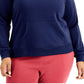 ID Ideology Women's Pullover Hoodie Blue Size 3X
