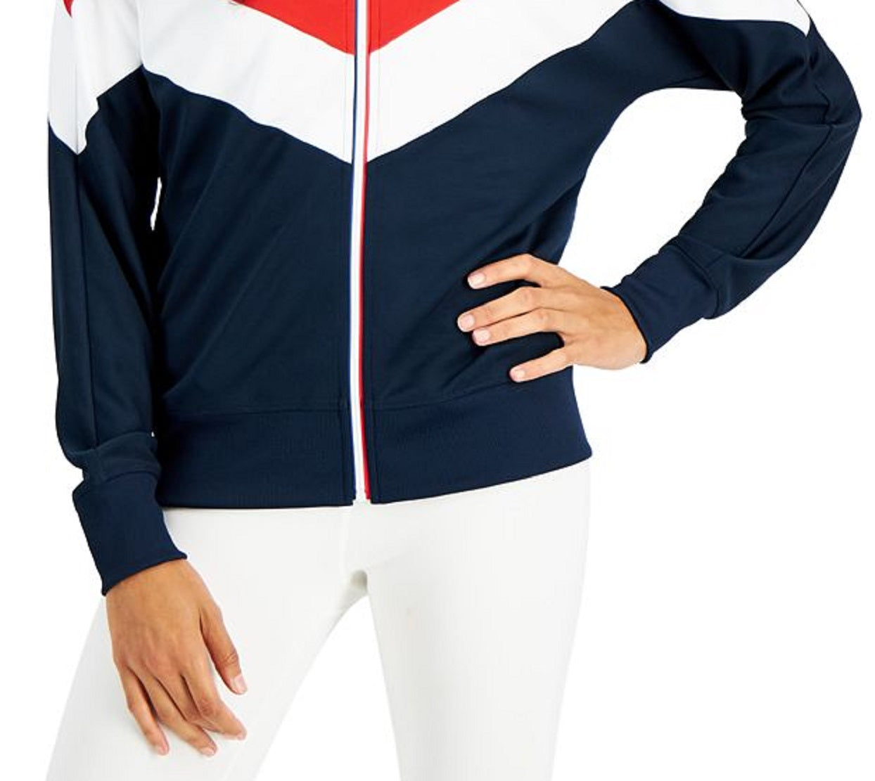 ID Ideology Women's Colorblocked Jacket Blue Size Large