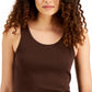 Style & Co Women's Cotton Tank Top Brown Size XX-Large