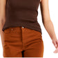 Style & Co Women's Cotton Tank Top Brown Size XX-Large