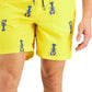 Club Room Men's Lobster 7 Swim Trunks Yellow Size Small