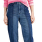 Style & Co Women's Two Tone Straight Leg Jeans Blue Size 14