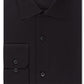 Calvin Klein Men's Classic Fit Non Iron Performance Herringbone Spread Collar Dress Shirt Black Size 32X33