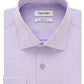 Calvin Klein Men's Classic Fit Non Iron Spread Collar Dress Shirt Purple Size 15.5X32X33