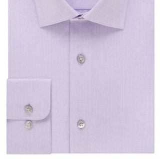 Calvin Klein Men's Classic Fit Non Iron Spread Collar Dress Shirt Purple Size 15.5X32X33