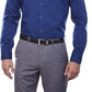 Calvin Klein Men's Slim Fit Non Iron Performance Herringbone Point Collar Dress Shirt Blue Size 16.5X34-35