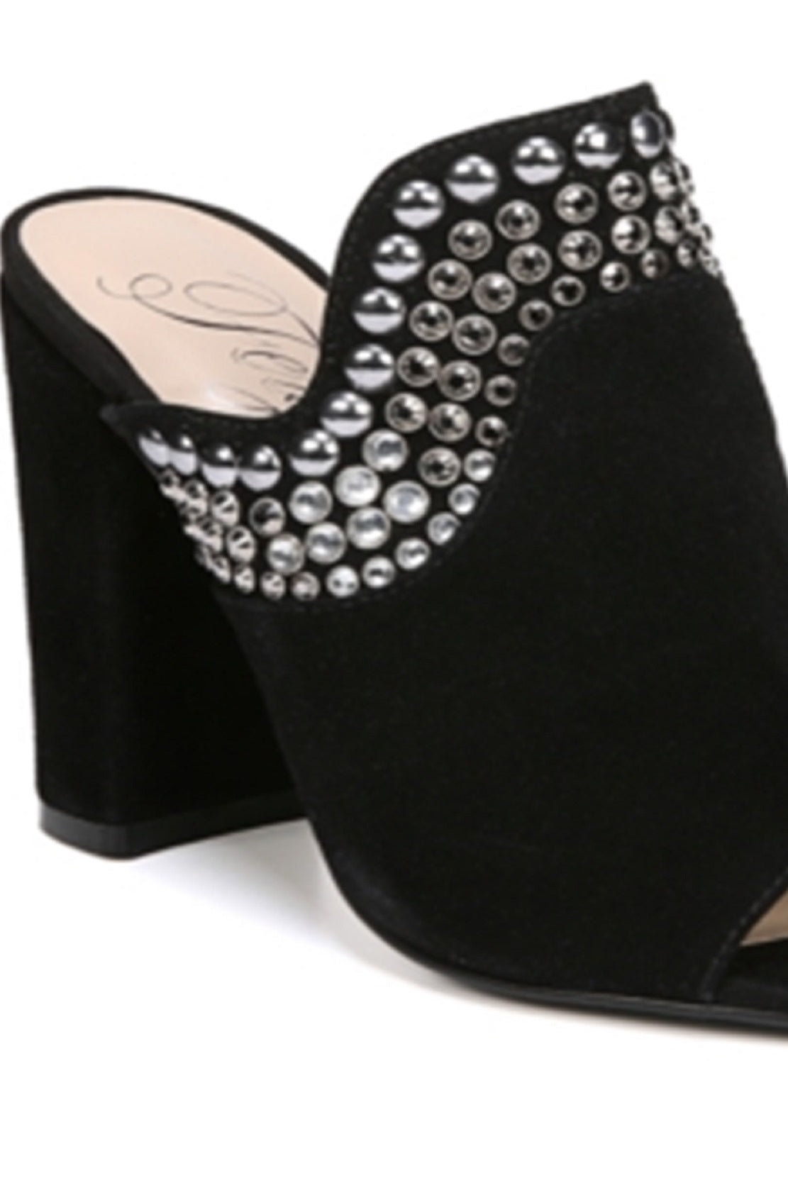 Fergie Women's Lillie Block Heel Mule Black Size 9 M