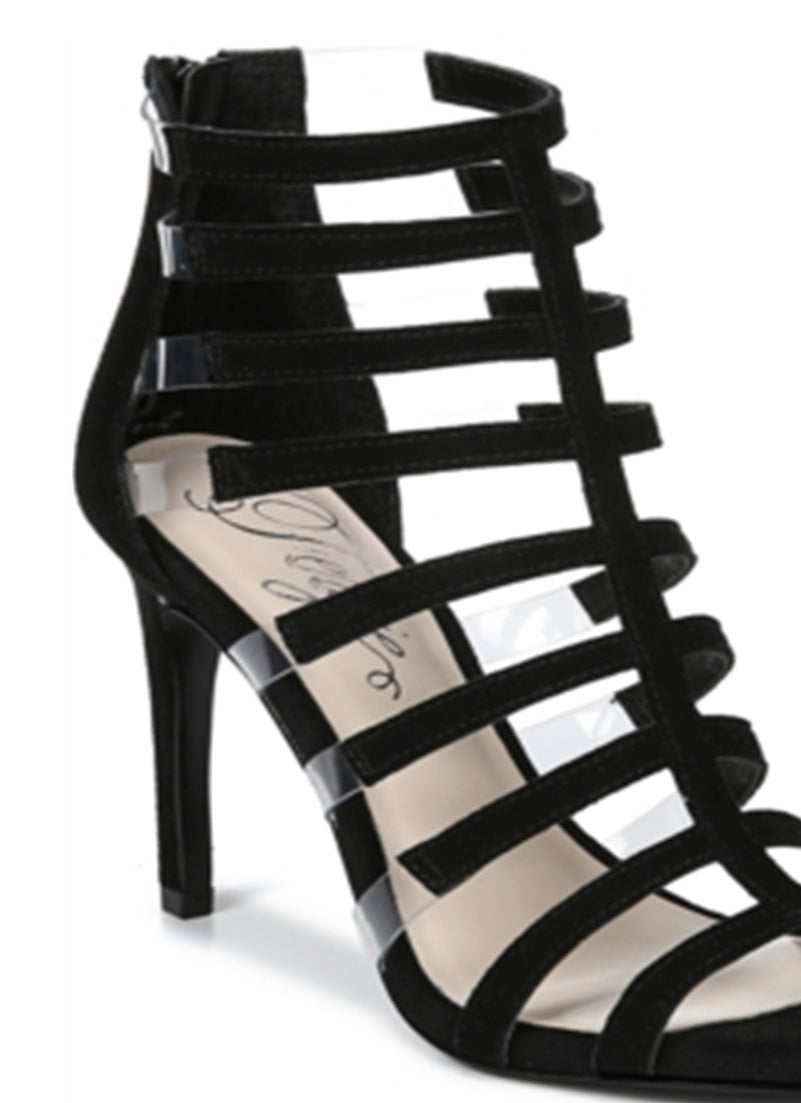 Fergie Women's Regal Caged Sandal Black Size 7.5 M