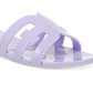 Sam Edelman Women's Bay Jelly Slip On Flat Pool Slides Purple Size 9 M