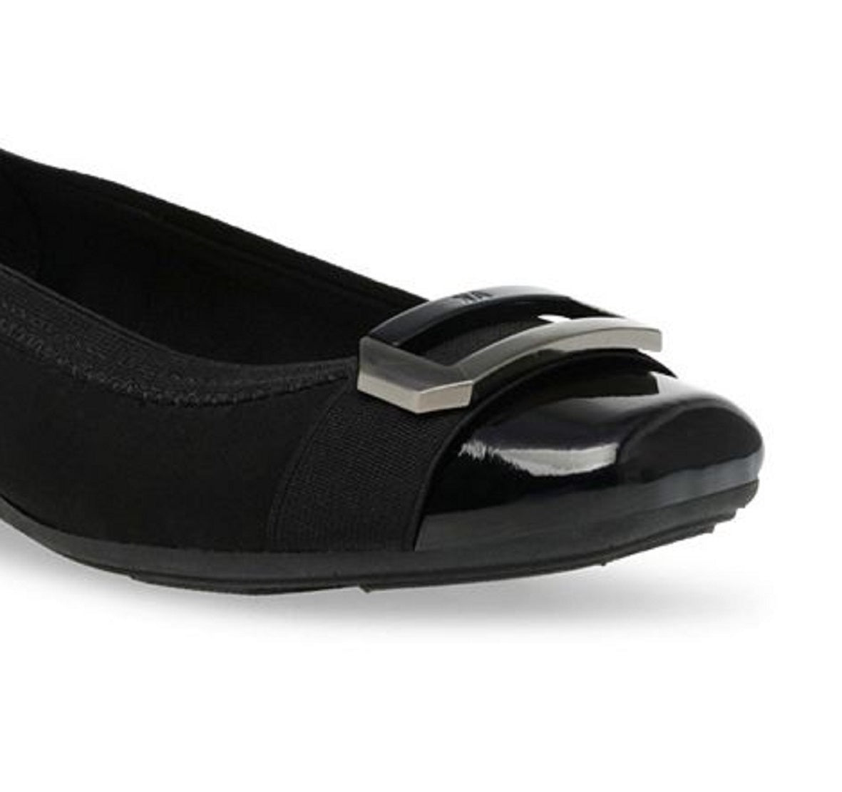 Anne Klein Women's Uplift Flat Black Size 7.5 M