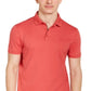 Calvin Klein Men's Liquid Touch Solid Polo Shirt Red Size Small