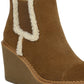 Sam Edelman Women's Reagan Waterproof Wedge Boot Brown Size 5.5 M