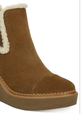 Sam Edelman Women's Reagan Waterproof Wedge Boot Brown Size 5.5 M