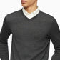 Calvin Klein Men's Merino Wool V Neck Sweater Gray Size X-Small