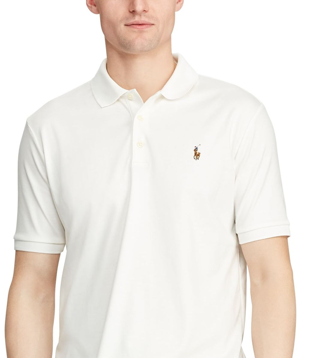 Polo Ralph Lauren Men's Classic Fit Soft Touch Cotton Polo White Size X-Large