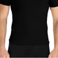 Rounderbum Men's Deep V Neck Set Of 2 T-Shirt Black Size Medium