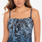 Miraclesuit Women's Jubilee Printed Tankini Top Swimsuit Blue Size 10