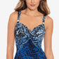 Miraclesuit Women's  Boa Blues Peregrina One-Piece Swimsuit Blue Size 8