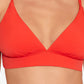 Skinny Dippers Women's Jelly Beans Bridgette Bikini Top Swimsuit Red Size X-Large