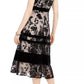 Taylor Women's Lace & Velvet Overlay Dress Black Size 14
