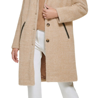 DKNY Women's Walker Coat Brown Size Medium