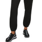 DKNY Women's Metallic Logo Sweatpant Jogger Black Size Large