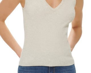 DKNY Women's Polo Tank Sweater Brown Size X-Large