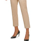 DKNY Women's Essex Mid Rise Pants Brown Size 2 Petite