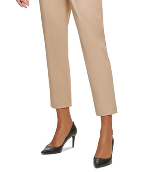 DKNY Women's Essex Mid Rise Pants Brown Size 2 Petite