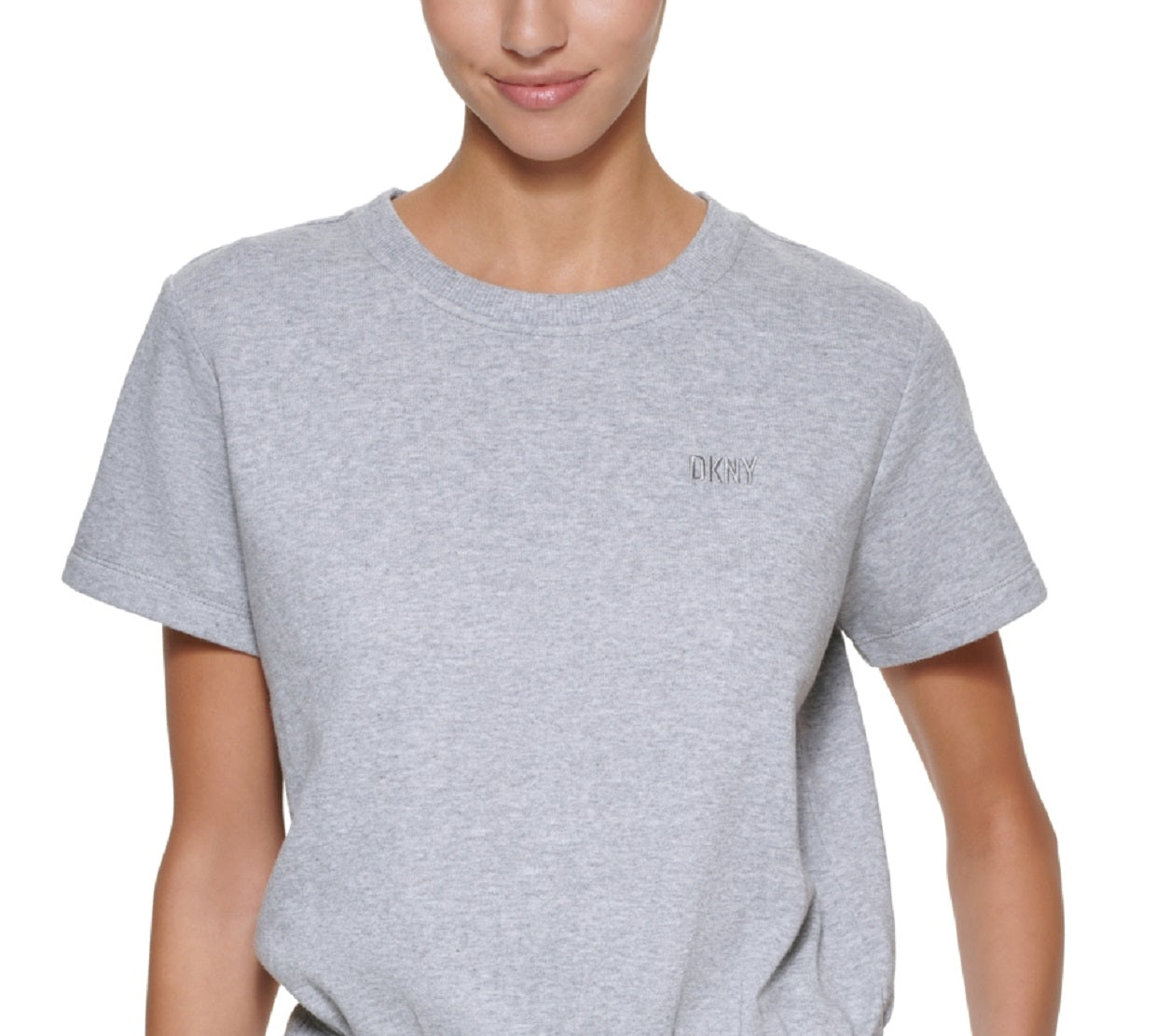 DKNY Women's Crewneck Romper Gray Size X-Large