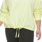DKNY Women's Logo Hoodie Yellow Size 3X
