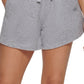 DKNY Women's Terry Cloth Relaxed Shorts Gray Size Small