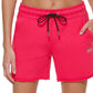 DKNY Women's Metallic Logo Shorts Pink Size Small