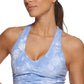 DKNY Women's Tie Dye Low Impact Sports Bra Blue Size Small