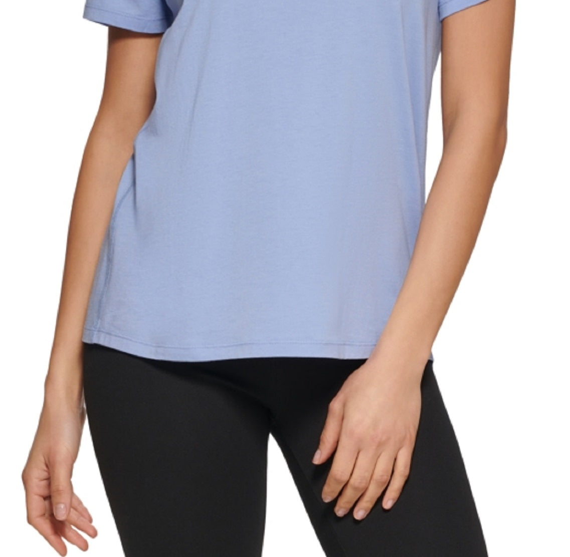 DKNY Women's Logo T-Shirt Blue Size Medium