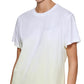 DKNY Women's Dip Dyed T-Shirt Dress Yellow Size X-Large