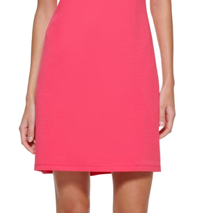 DKNY Women's Cotton Logo T-Shirt Dress Pink